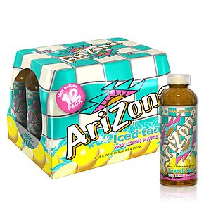 AriZona Lemon Tea - 16 Fl Oz (12 Pack) $6.99 + Free S&H w/ Prime or $35+