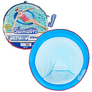 $8.49: SwimWays Spring Float Papasan Round Adult Pool Lounger(36"L x 36"W) at Amazon