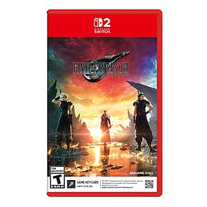 FINAL FANTASY VII REBIRTH Day One Edition (Nintendo Switch 2, Game-Key Card) - $34.99 @ Amazon