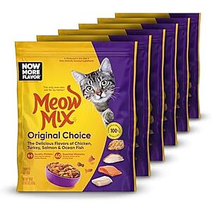 [SnS] $9.15 | 6-Pack 18-Oz Meow Mix Dry Cat Food (Original Choice) at Amazon ($1.53 each)
