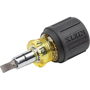 $8.98* | Klein Tools 6-in-1 Multi-Bit Screwdriver Stubby Nut Driver at Amazon