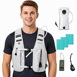 SAVIOR COOL 22L Cooling & Hydration Running Vest w/ 2L Bladder $14.99 + Free Shipping w/ Prime or on $35+