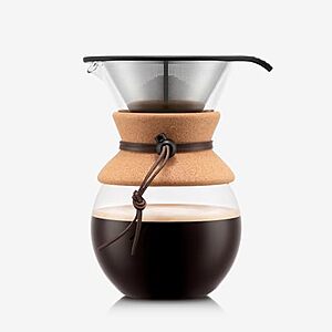 [AC] $29.98* | 2 × 34-Oz. Bodum Pour Over Coffee Maker w/ Permanent Filter ($14.99 each) at Amazon