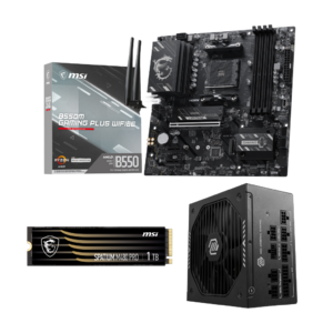 MSI B550M GAMING PLUS WIFI6E + 1TB SPATIUM M480 PRO SSD + 650W MAG A-GLS PSU $269.99 + Free Shipping