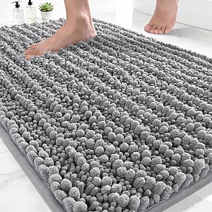 Yimobra Bathroom Rugs Non-Slip Washable – Extra Soft & Absorbent Chenille Bath Mat $7.19