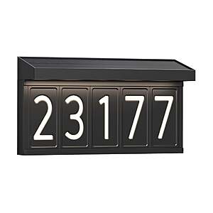 Artika Bowen Solar LED Address Wall Light $34.99 Free Shipping Costco.com