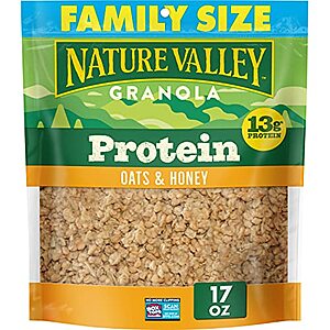 [SnS, AC] $25.09* | 7 × 16-Oz Nature Valley Big & Crunchy Granola Cereal (Oats & Honey) ($3.59 each) at Amazon