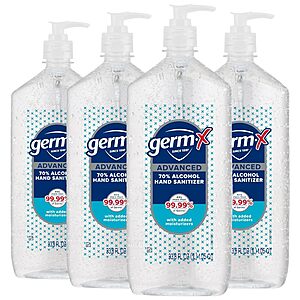 $17.23: Germ-X Advanced Hand Sanitizer, 1 Liter (Pack of 4)