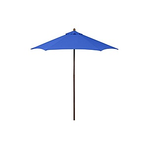 Astella 7.5-Foot Wood-Grained Steel Market Patio Umbrella with Push Lift in Polyester (5 colors) - $22.99 + free ship w/ Prime