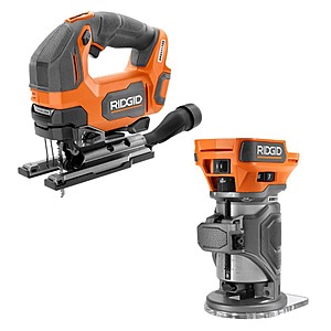 Ridgid 18V Brushless 2-Tool Combo with Jig Saw and Router (Tools Only) - Home Depot $179
