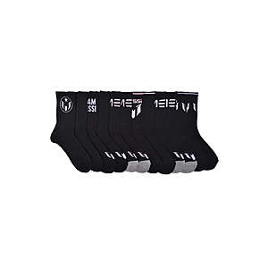 6-Pack Messi Boys Crew or Quarter Socks, Size S-L (Various) - from $5