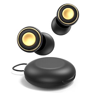 Reusable Ear Plugs for Sleeping, Travel & Work, Up to 33dB Noise Reducing Silicone Ear Plugs with 4 Sizes