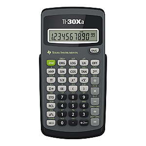 Texas Instruments TI-30xa scientific calculator $9.97