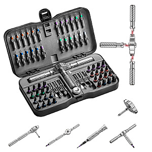 VMAN 66in1 Multifunction Ratchet Screwdriver Set $13.75 + Free S/H