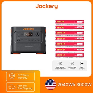 Jackery Explorer 2000 Plus Portable Power Station 2042.8Wh 3000W + F/S $776