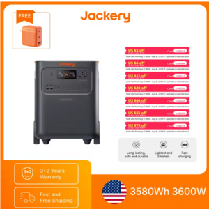 Jackery HomePower 3600 Plus LiFePO4 3580Wh Portable Home Backup Power Station + 102w Fast Charger $1140 + Free Shipping