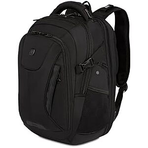 $55* | 16" SwissGear Travel Tech Elite Laptop Backpack (Black) + 10% Back w/ Prime Visa Card at Amazon