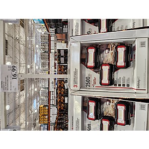 Infinity X1 2500L Rechargeable Worklight, 3-pack (in-store) $16.99
