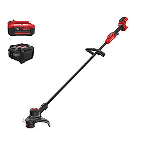 $99: CRAFTSMAN V20 Brushless RP 20-volt max 13-in Straight Shaft Battery String Trimmer 5 Ah (Battery&Charger Included) | CMCST930P1 at Lowe's, Free Shipping
