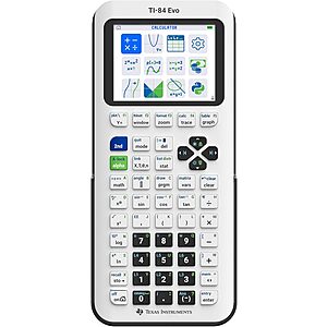 Texas Instruments TI-84 Evo Graphing Calculator (White) $74.20 + Free Shipping