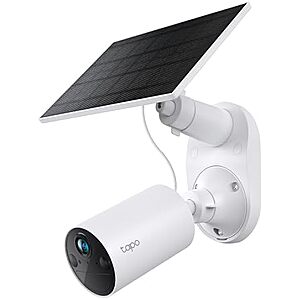 $39.97* | TP-Link Tapo SolarCam C402 Outdoor 1080p Battery Camera w/ Solar Panel Base Kit at Amazon