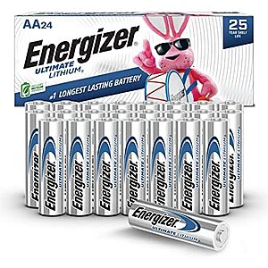 [SnS] $33.70* | 24-ct Energizer Ultimate Lithium AA Batteries at Amazon ($1.40 each)