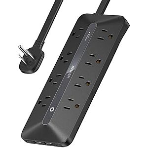 $23.99* | Anker 12-in-1 USB-C Flat Plug Power Strip w/ 5' Cord (8x AC, 2x USB-C, 2x USB-A) at Amazon
