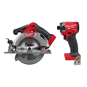 Milwakee M18 FUEL 18V Lithium-Ion Brushless Cordless 6-1/2 in. Circular Saw w/ Impact Driver $229