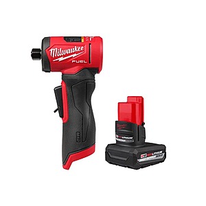 Milwaukee M12 FUEL 12V Lithium-Ion Brushless Cordless 1/4 in. Right Angle Die Grinder with M12 5.0 Ah Battery $199