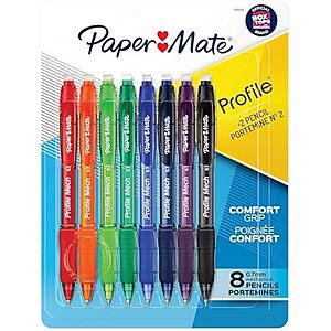 [SnS] $3.77** | 8-Ct 0.7mm Paper Mate Profile Mech Mechanical Pencils at Amazon
