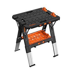 Pony Portable Folding Work Table, Workbench & Sawhorse $99.99