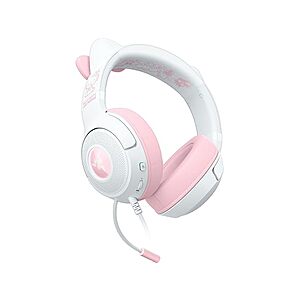 Razer Kraken Kitty V2 USB Wired Gaming Headset w/ Chroma RGB & HyperClear Mic (Hello Kitty Edition) $31.99 + Free Shipping w/ Prime or $6 Fee per Order