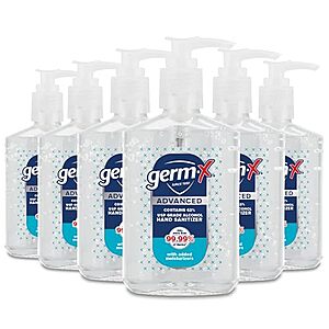 $12.48 | 6-Pack 8-Oz Germ-X Advanced Hand Sanitizer at Amazon