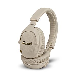 Marshall Monitor III A.N.C. Wireless Over-Ear Bluetooth Headphones, Cream or Black $249.99