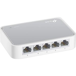 TP-Link 5-Port Fast Ethernet Unmanaged Switch(TL-SF1005D) $6.99 + Free S&H w/ Prime or $35+