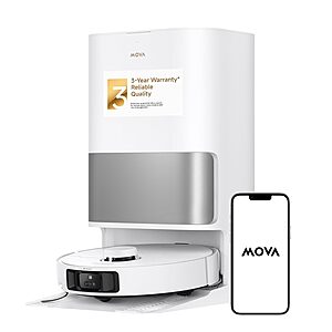 MOVA P10 Pro Ultra Robot Vacuum and Mop, 140°F Water Washing & Drying $338.99 + Free S&H at Amazon