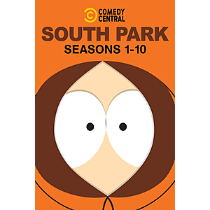 south park seasons 1-10 HD appletv $29.99
