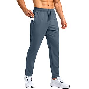 G Gradual Men's Stretch Workout Pants w/ Zipper Pockets (Various) $9.99 + Free Shipping w/ Prime or on $35+