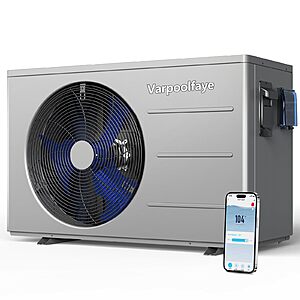 Varpoolfaye 30000 BTU Swimming Pool Heater for Above Ground Pool 110v $824.99