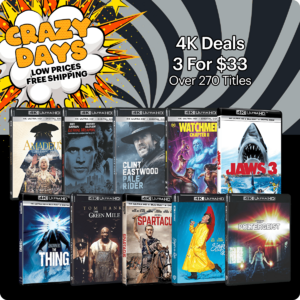 4K Ultra HD Movies: 3 for $33: Lethal Weapon, The Thing, Watchmen: Chapter II, Blazing Saddles, Poltergeist, Pale Rider, Dirty Harry, Amadeus & Many More via Gruv
