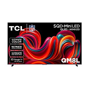 TCL 98 Inch Class QM8L Series | SQD-Mini-LED QLED Smart TV | 98QM8L, 2026 Model | 144Hz $3997.99