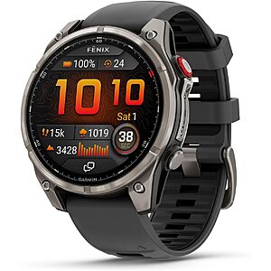 Garmin fēnix® 8 Pro, 47mm, Sapphire, DLC Titanium, Black/Pebble Gray or Graphite $949.99