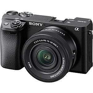 Sony Alpha a6400 Mirrorless Camera with 16-50mm or 18-135mm  Lens Black, from $948