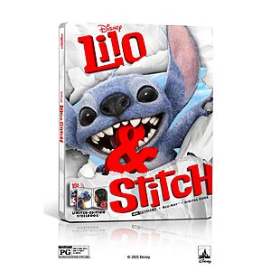Lilo & Stitch - 4K + Blu-ray + Digital Steel Book Edition $29.30 Amazon.com