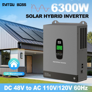 DATOUBOSS 6300W Hybrid Solar Inverter 48V Pure Sine Wave Inverter Charger $258 + Free Shipping