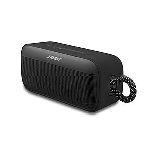 Bose SoundLink Plus Portable Bluetooth Speaker, Wireless Outdoor Speaker, Up to 20 Hours Battery Life, Waterproof and Dustproof, Black or Sunset Peach $199