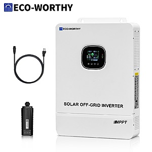 ECO-WORTHY 10KW 48V Solar Off-Grid Inverter 120V/240V Split Phase 200A Charger UL1741 $1102 + Free Shipping
