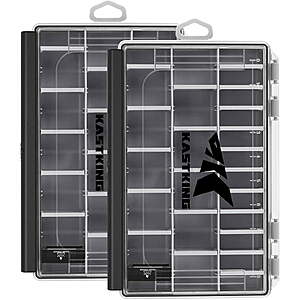 2 Pack KastKing HyperSeal Waterproof Fishing Tackle Box (Size 3600, Black) $20.58 + Free S&H w/ Walmart+ or $35+