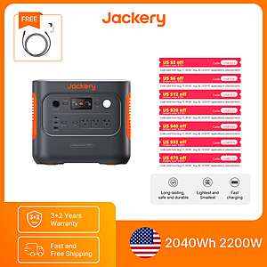 Jackery Explorer 1000 v2 Portable Power Station and 5M Extension Cord 1069Wh LiFePO4 battery $325 + Free S/H $325.2