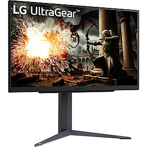 LG UltraGear 27GS75Q-B 27" 1440p HDR 200 Hz Gaming Monitor $139.99